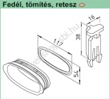 FRS-FK tip. retesz (oldható) HELIOS FRS ovális flexibilis csőrendszerhez NA 51 mm         